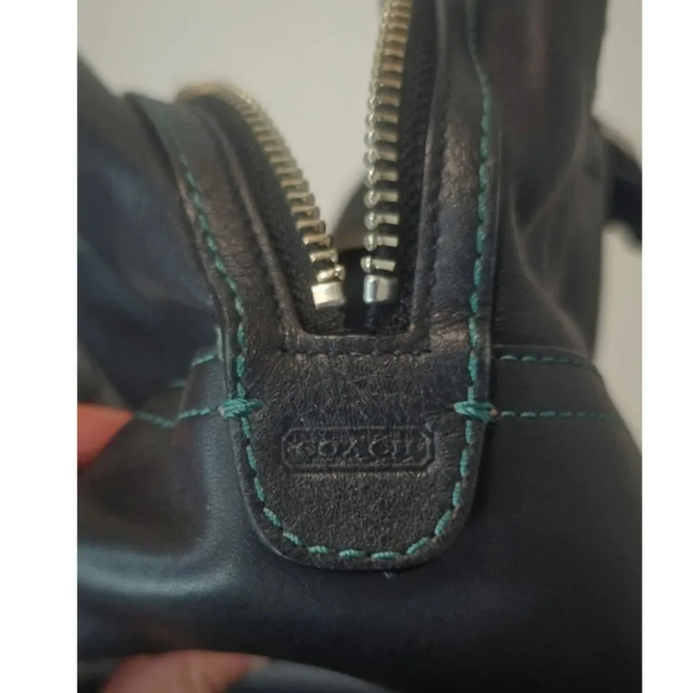Black Vintage Y2K Caoch Hampton Leather Doctor bag